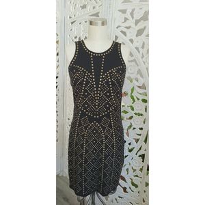 Black and Gold Stud Dress by Sparkle & Fade